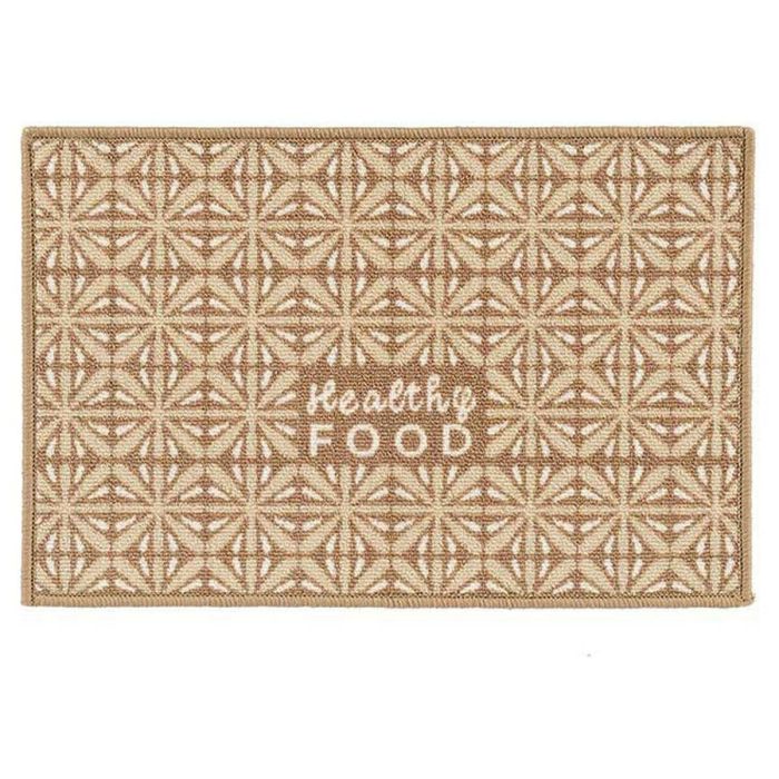 Alfombra Healthy Food 40 x 1 x 60 cm Beige Poliamida Látex (24 Unidades) 1