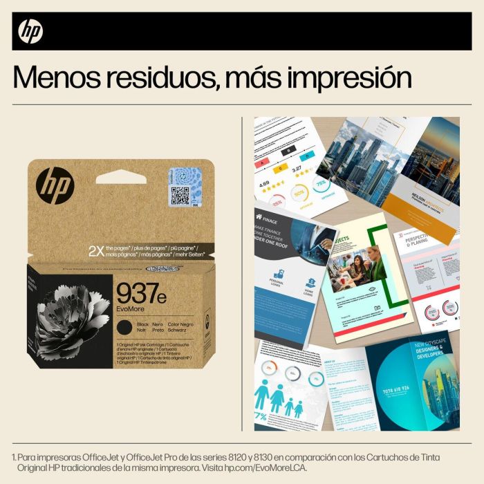 Cartucho de Tinta Original HP 4S6W9NE Negro (1 unidad) 24