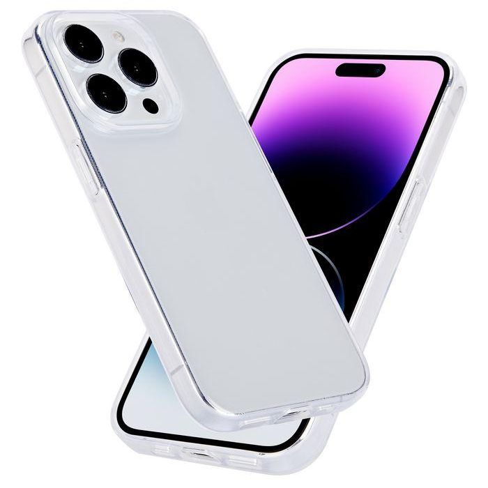 eSTUFF Funda TPU INFINITE VIENNA para iPhone 15 Pro Transparente - Plástico 100% Reciclado Post-Consumo - Protección contra Rasguños 5