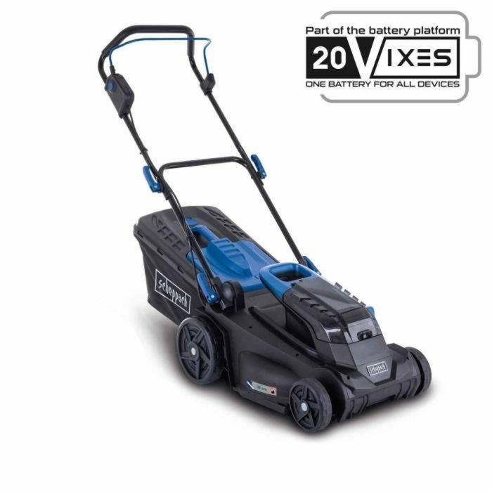 Cortacésped de batería SCHEPPACH BC-MP380-X - 20V IXES - ancho de corte 38 cm - Mulching - sin batería ni cargador