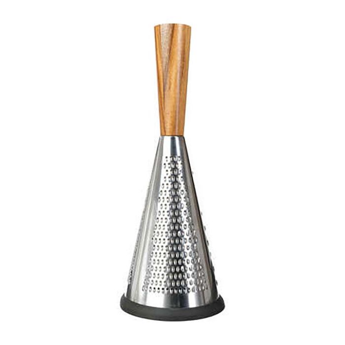 Basic & Co Rallador con agarrador de madera acacia y acero inoxidable 25.2x11cm 0 Basic & Co Rallador con agarrador de madera acacia y acero inoxidable 25.2x11cm 0