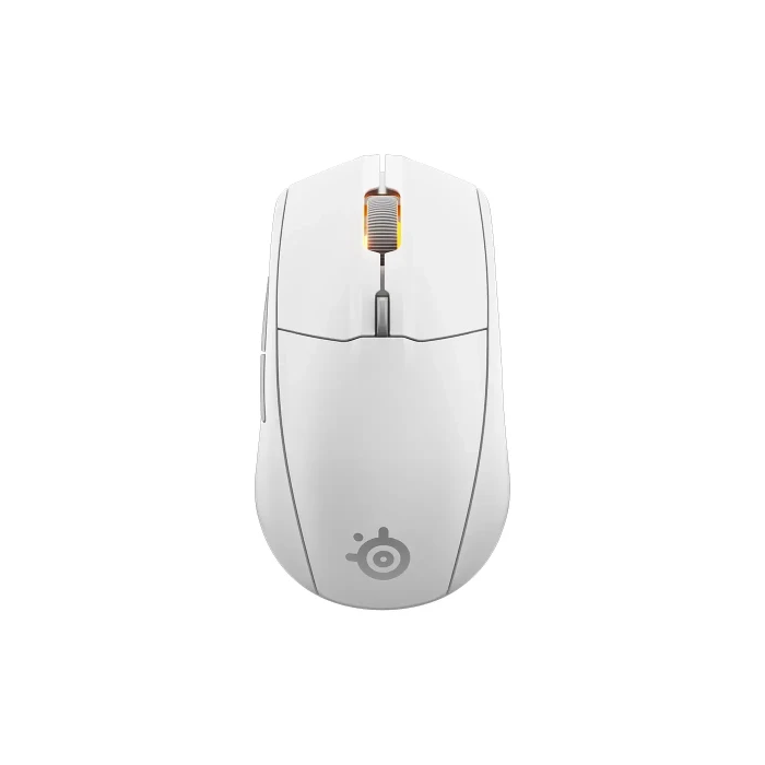 SteelSeries Ratón Rival 3 Wireless Gen 2 Blanco - Sensor TrueMove Core 18K DPI, Bluetooth y 2.4GHz (62524)