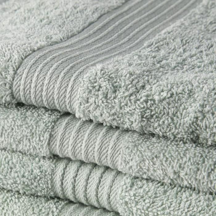 Set de Toallas TODAY Essential Celadon Verde Claro 50 x 90 cm (10 Unidades) 1 Set de Toallas TODAY Essential Celadon Verde Claro 50 x 90 cm (10 Unidades) 1