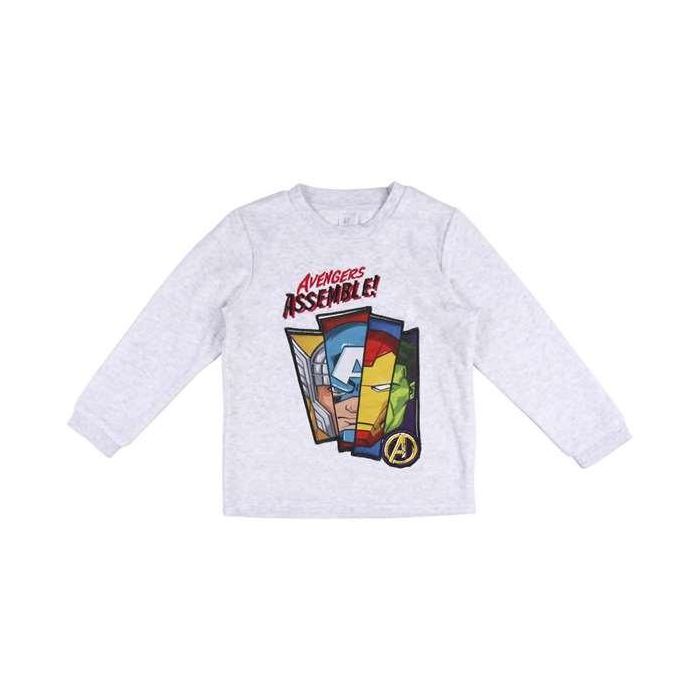 Pijama Infantil The Avengers Gris 6 Años 1