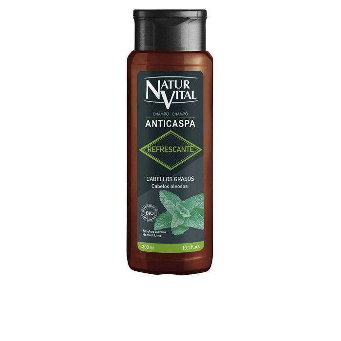 Natur Vital Champú Anticaspa Refrescante Men Cabello Graso