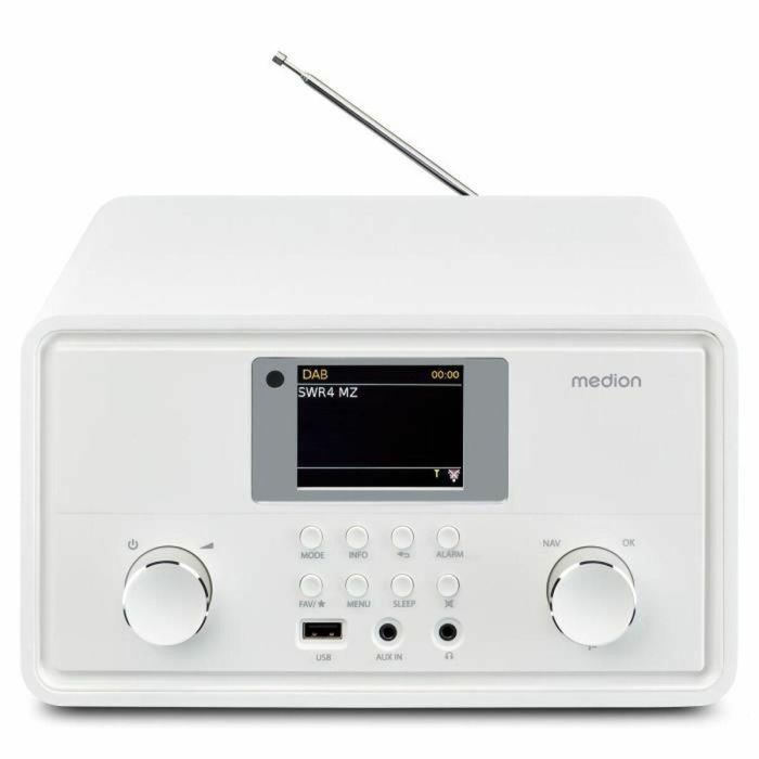 Medion MED1717434079310 Radio por Internet DAB+ Bluetooth 2 x 10 W RMS Blanco 2 Medion MED1717434079310 Radio por Internet DAB+ Bluetooth 2 x 10 W RMS Blanco 2