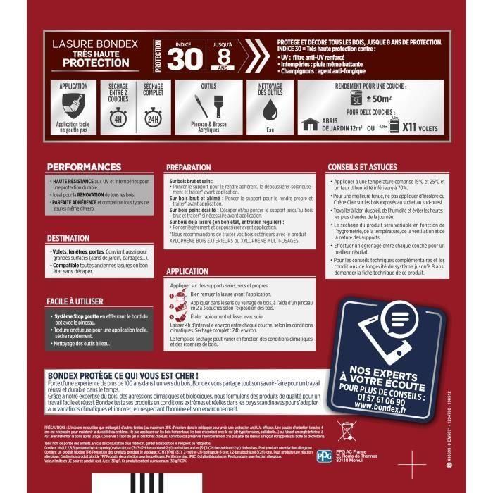 tinte para madera de muy alta protección 8 años transparente 5L Bondex 4 tinte para madera de muy alta protección 8 años transparente 5L Bondex 4