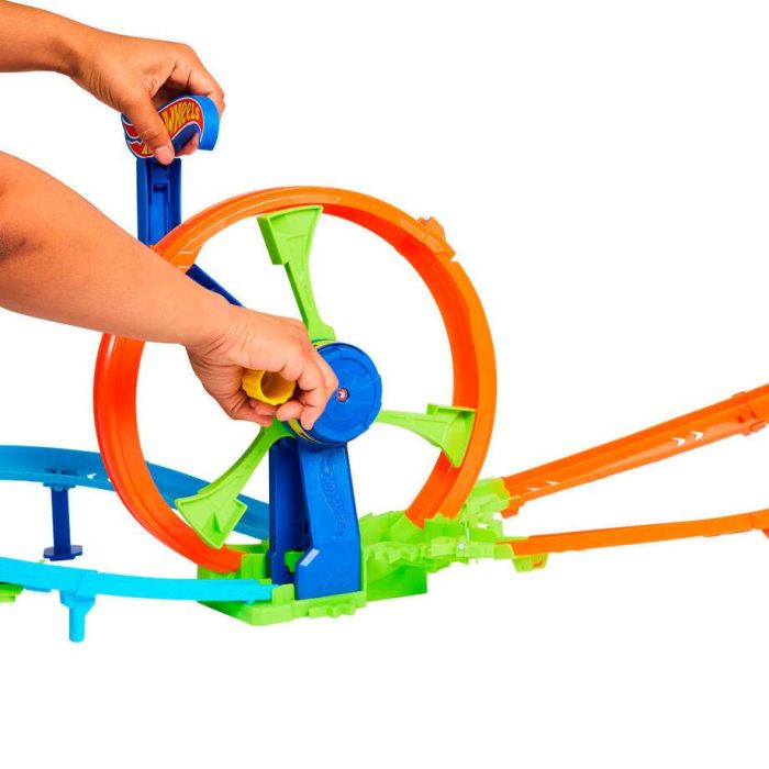 Hot Wheels Jbx65 Pista Reto Turbina Rapid Launch & Loop, con Impulsor, Looping y Coche 1:64, Edad +4 Años 2 Hot Wheels Jbx65 Pista Reto Turbina Rapid Launch & Loop, con Impulsor, Looping y Coche 1:64, Edad +4 Años 2