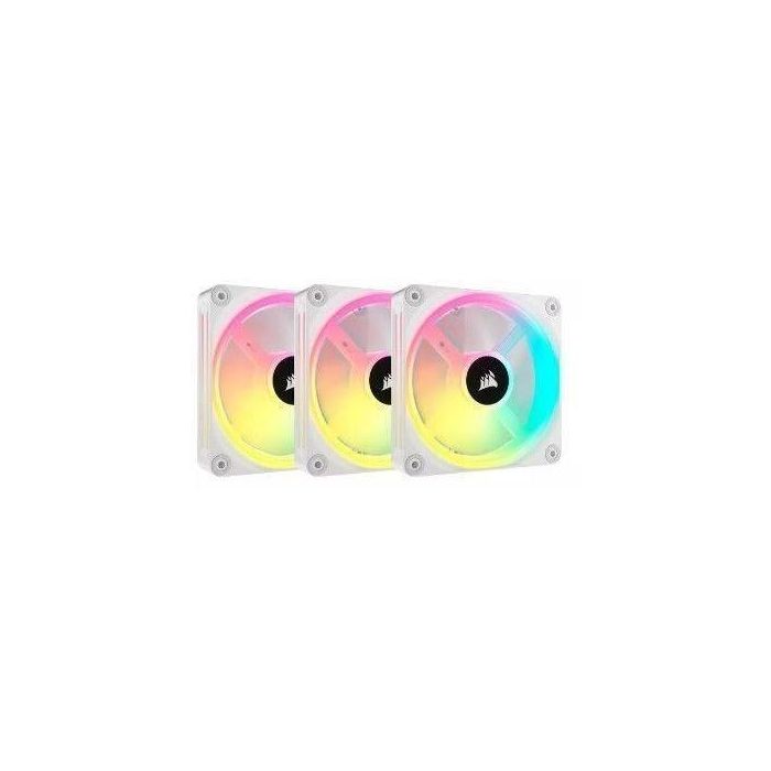 Corsair COR1690976832345 Ventilador PC iCUE LINK QX120 RGB Blanco 120mm Kit de Inicio