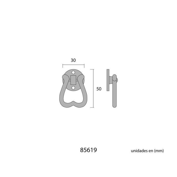 Edm Tirador Péndulo 35mm Negro Acero 1