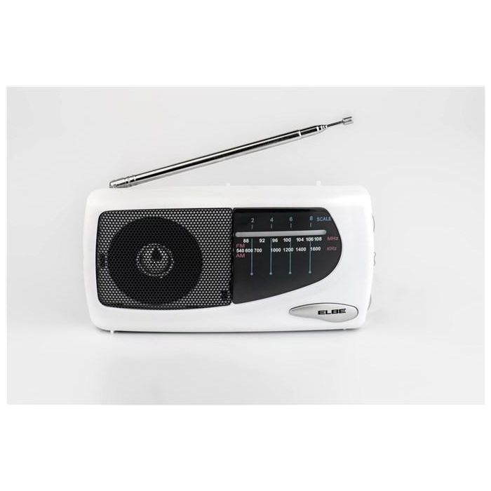 Elbe RF-52-SOB Radio Portátil Blanca AM/FM con Altavoz Integrado para Sobremesa, Fácil Uso y Diseño Elegante 1 Elbe RF-52-SOB Radio Portátil Blanca AM/FM con Altavoz Integrado para Sobremesa, Fácil Uso y Diseño Elegante 1