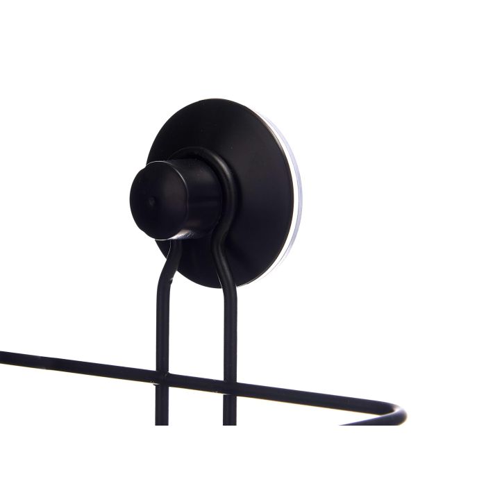 Soporte Metal Negro Mate Ducha Esq 2 Pisos Ventosa Berilo 26X39CM (6 Unidades) 2 Soporte Metal Negro Mate Ducha Esq 2 Pisos Ventosa Berilo 26X39CM (6 Unidades) 2