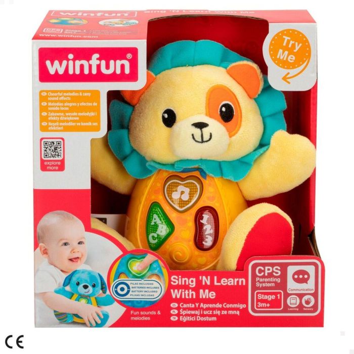 Peluche Winfun Animales ES 16 x 17,5 x 9,5 cm (6 Unidades) 1