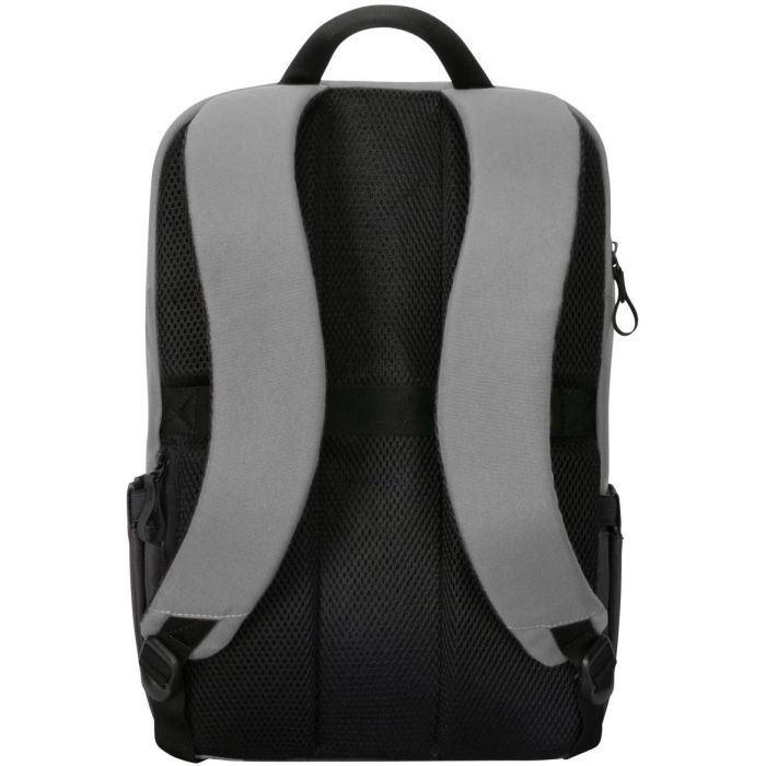 Targus Mochila Sagano Unisex para Portátil 15.6" Negro Gris, Material RPET Reciclado, con Múltiples Bolsillos y Protector de Lluvia 8