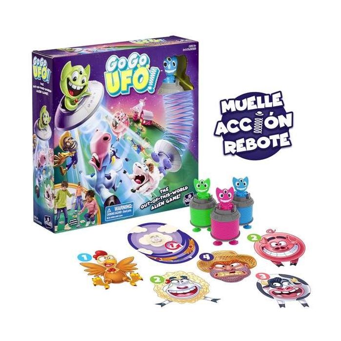 Juego go go ufo. obten la mayor cantidad de animales para ganar. muelle accion rebote. 1 Juego go go ufo. obten la mayor cantidad de animales para ganar. muelle accion rebote. 1