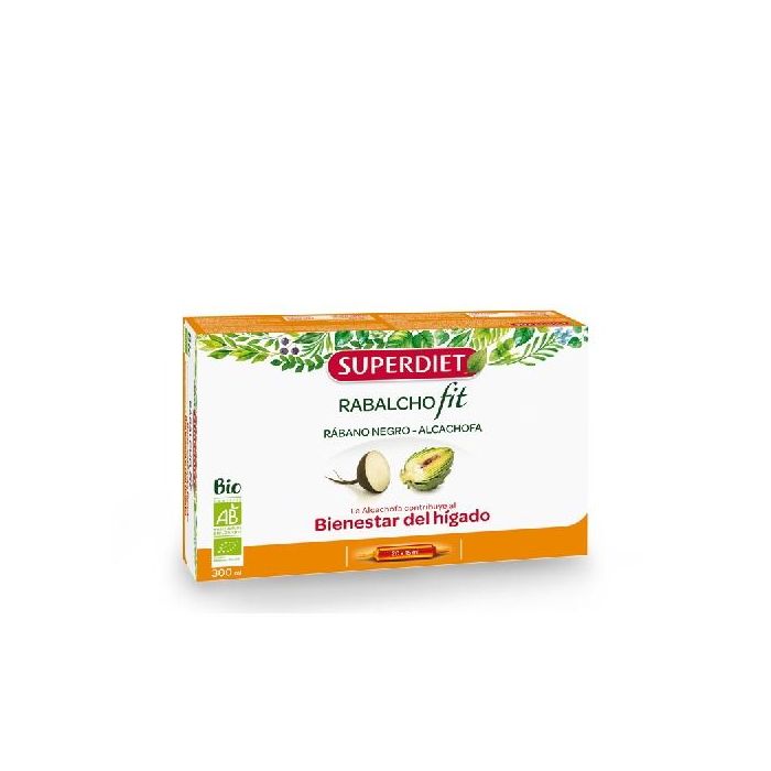 Agbio Rábano Negro + Alcachofa Rabalchofit 20 Ampollas para Digestión y Eliminación