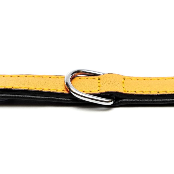Gloria Collar Piel Acolchado Amarillo 40 cm X 20 mm 3 Gloria Collar Piel Acolchado Amarillo 40 cm X 20 mm 3