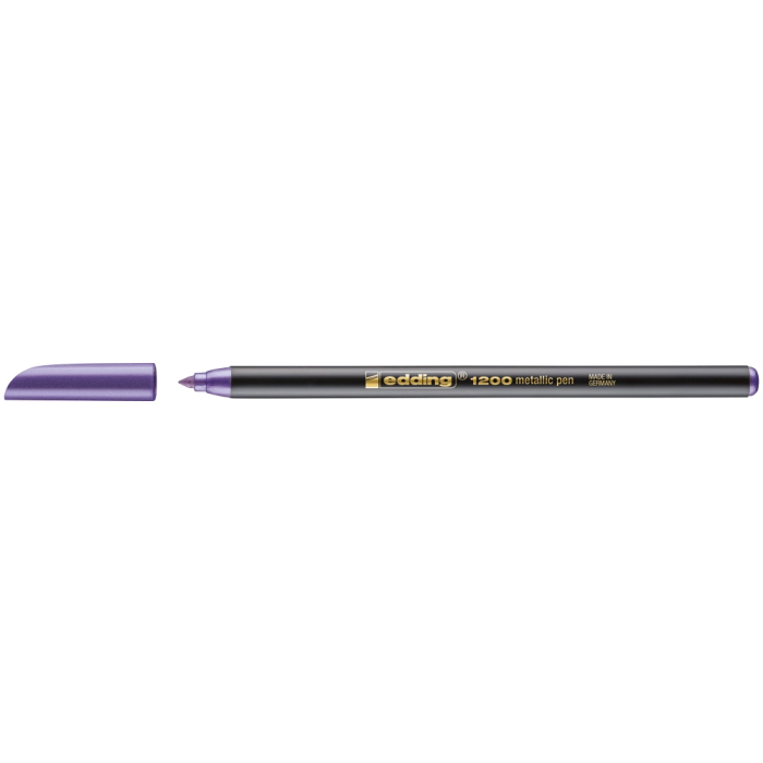 Edding Rotulador 1200 Punta Fibra Violeta Metalizado Tinta Base Agua Punta Redonda 1-3 mm 1