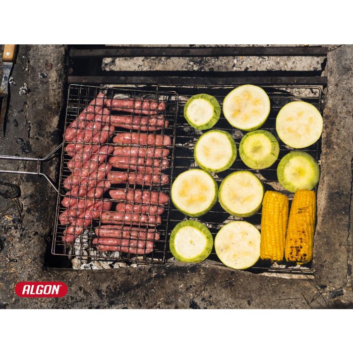Algon Bbq Parrilla BBQ Cr-Wood S/Patas 41x30 cm (8 Unidades) 2