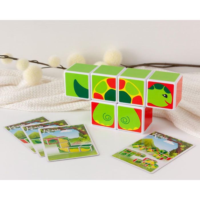 Puzzle Magnético con Tarjetas de Actividades 6 Piezas para Niños +24 Meses Plástico y Papel 0 Puzzle Magnético con Tarjetas de Actividades 6 Piezas para Niños +24 Meses Plástico y Papel 0
