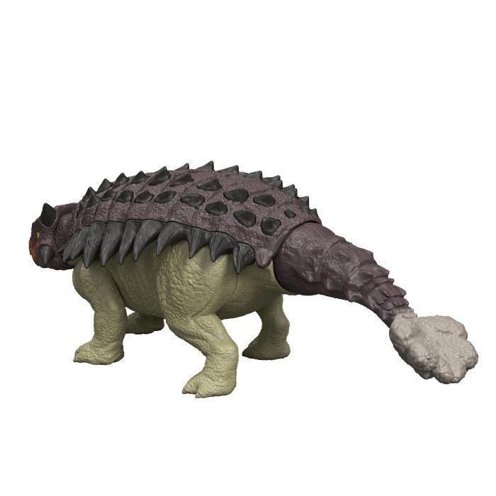 Mattel Jurassic World Jgb90 Dinosaurio Wild Roar Euoplocephalus con Sonido y Ataque Cabeza Móvil - 24 cm 4