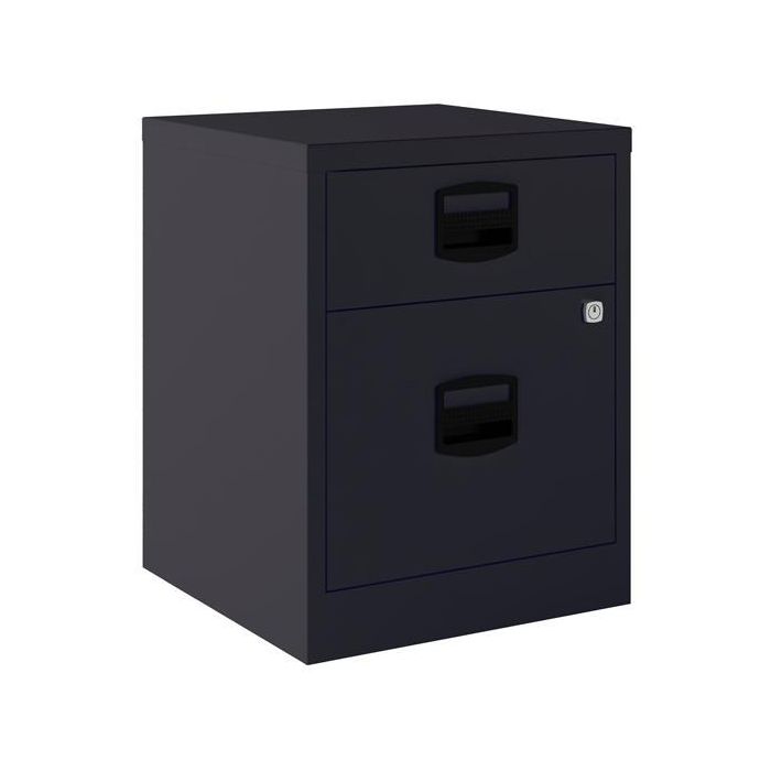 Bisley Cajoneras Metalicas 1 Cajón Personal + 1 Cajón Archivo A4 Móvil Fondo 40 cm Antracita Montado Bisley Cajoneras Metalicas 1 Cajón Personal + 1 Cajón Archivo A4 Móvil Fondo 40 cm Antracita Montado