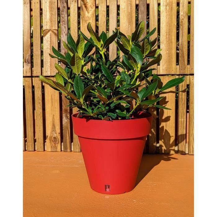 Jardinera redonda RIVIERA LOFT - Plástico - Diámetro 40 cm - Rojo 1 Jardinera redonda RIVIERA LOFT - Plástico - Diámetro 40 cm - Rojo 1