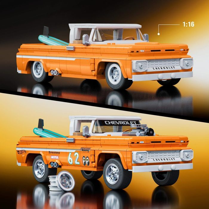 Construcción Elite 62 Chevy Pickup Hot Wheels Jft20 Mega 3