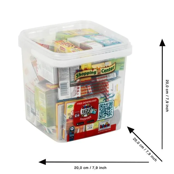 Klein Caja de almacenamiento 7210 forrada con cajas de alimentos ficticios, en francés 1