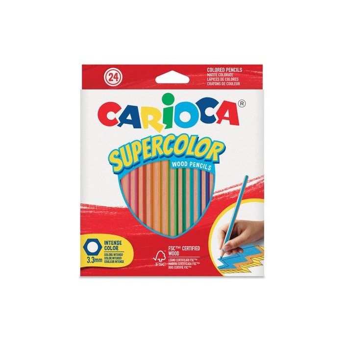 Lapices De Colores Carioca Supercolor Caja De 24
