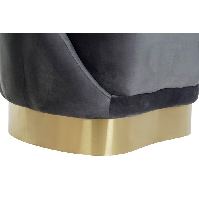 DKD Home Decor Butaca Moderno Gris Oscuro 80 x 85 x 86 cm 4