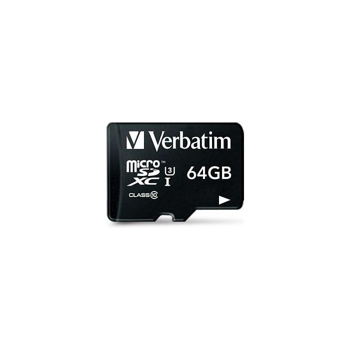 Verbatim Pro 64GB MicroSDXC 90MB/s con Adaptador SD 1