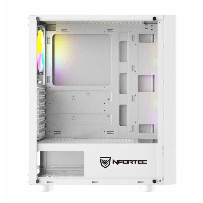 Caja Semitorre ATX Nfortec Caelum RGB Blanco 3