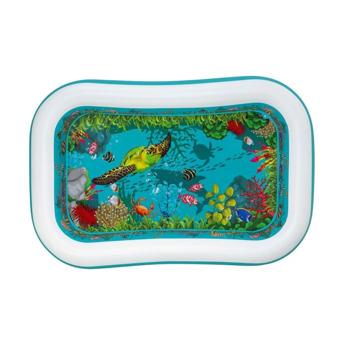 Bestway Piscina Hinchable 2 Camaras Fondo 3D Marino con Accesorios 262x175x51 cm +3 Años Jardin 54177 11