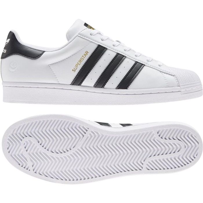 Zapatillas de Running para Adultos Adidas Superstar Vegan Blanco 4