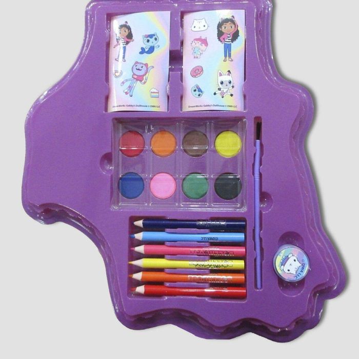 Cerdá Set de Papelería Coloreable Gabby's Dollhouse - Caja Púrpura 27x27x5 cm - Edad Recomendada 3 Años 2 Cerdá Set de Papelería Coloreable Gabby's Dollhouse - Caja Púrpura 27x27x5 cm - Edad Recomendada 3 Años 2
