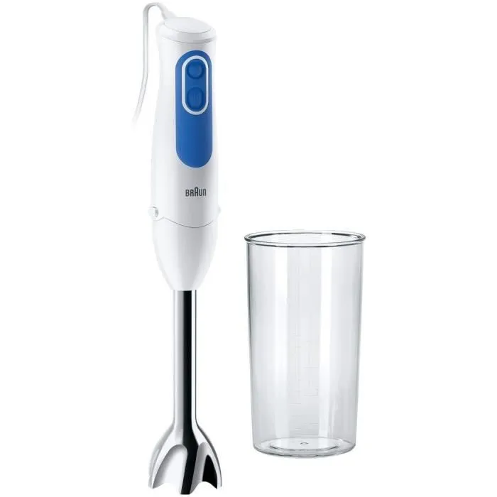 Braun MQ3000WH Batidora de Mano Smoothie Plus con Tecnología PowerBell Plus y Splash Control - Blanco y Azul 5