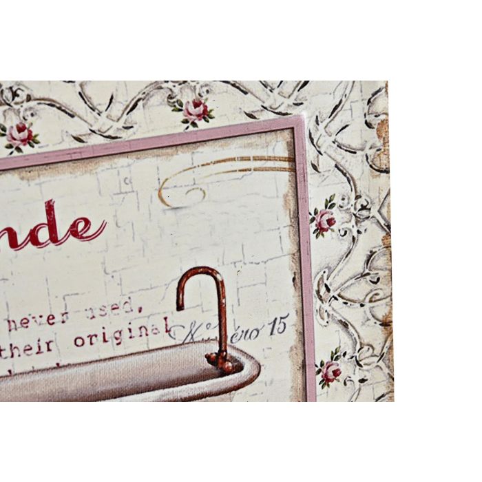 DKD Home Decor Decoración de Pared Romántica de Metal Rosa Beige para Baño, 4 Unidades con Diseños Surtidos, 33x25x1 cm 2 DKD Home Decor Decoración de Pared Romántica de Metal Rosa Beige para Baño, 4 Unidades con Diseños Surtidos, 33x25x1 cm 2