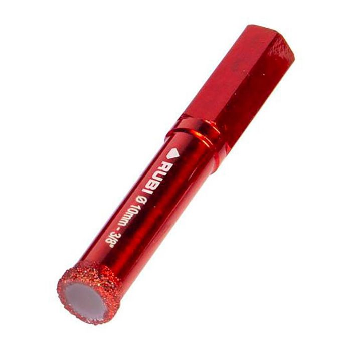 Rubi R5926 Broca Drygres 4drill Ø 10 mm | Para Gres Porcelánico, Cerámica, Mármol y Granito | Con Cera Interior y Sin Percutor
