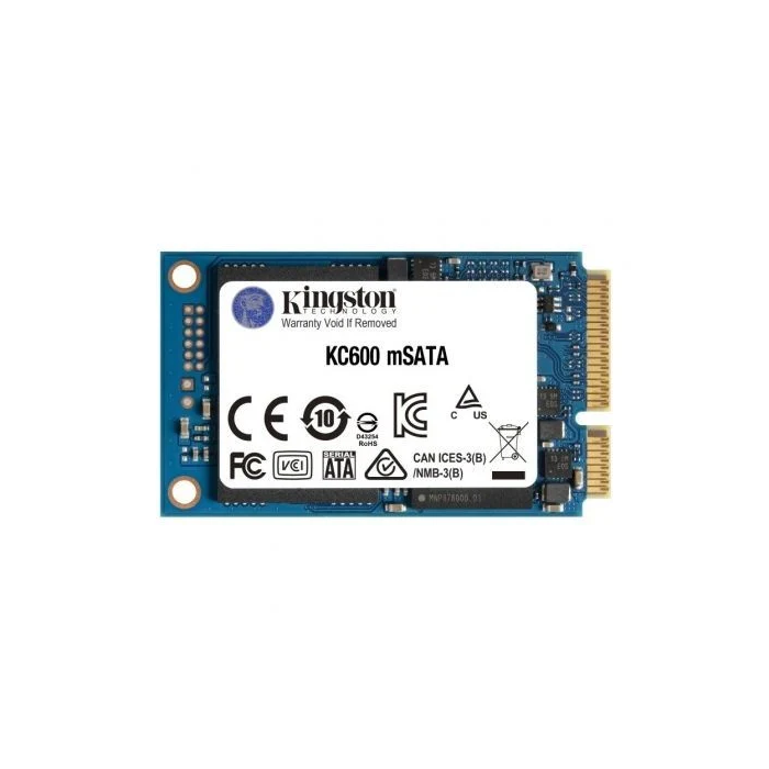 Kingston KC600MS/256G Disco SSD mSATA 256GB 3D TLC SATA Rev 3.0 Velocidad hasta 550MB/s