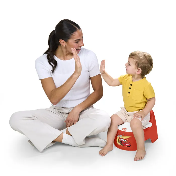 Bright Starts Orinal de Entrenamiento Disney Baby Cars Ergonómico, Protección contra Salpicaduras, Cuenco Extraíble - BRI17852