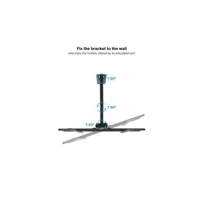 TOOQ SOPORTE PARED PANTALLAS 32-55" GIRA/INCLI NEGRO 2 TOOQ SOPORTE PARED PANTALLAS 32-55" GIRA/INCLI NEGRO 2