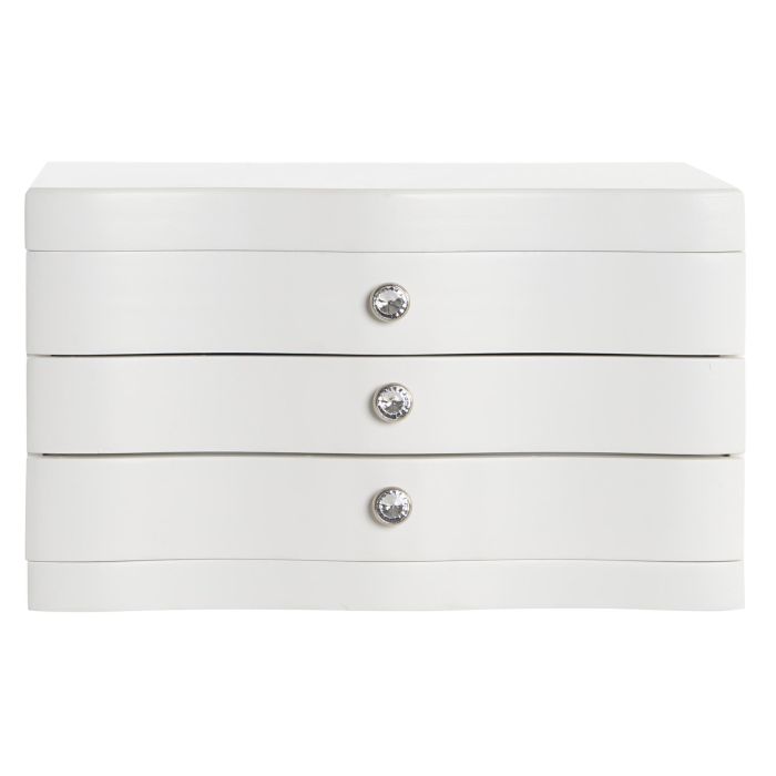 DKD Home Decor Joyero Romántico Blanco Gris 17 x 16 x 27 cm 4