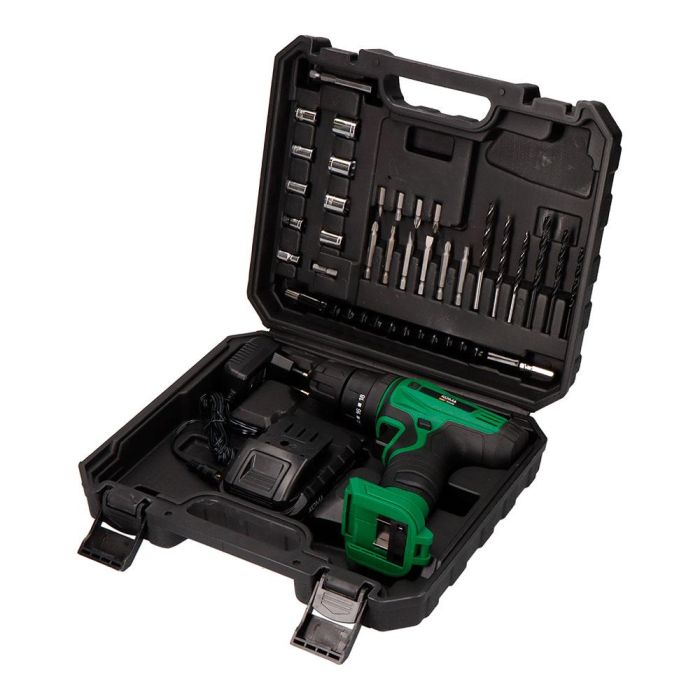 Kit taladro percutor/atornillador 14,4 v con batería, cargador y 28 accesorios 2 Kit taladro percutor/atornillador 14,4 v con batería, cargador y 28 accesorios 2
