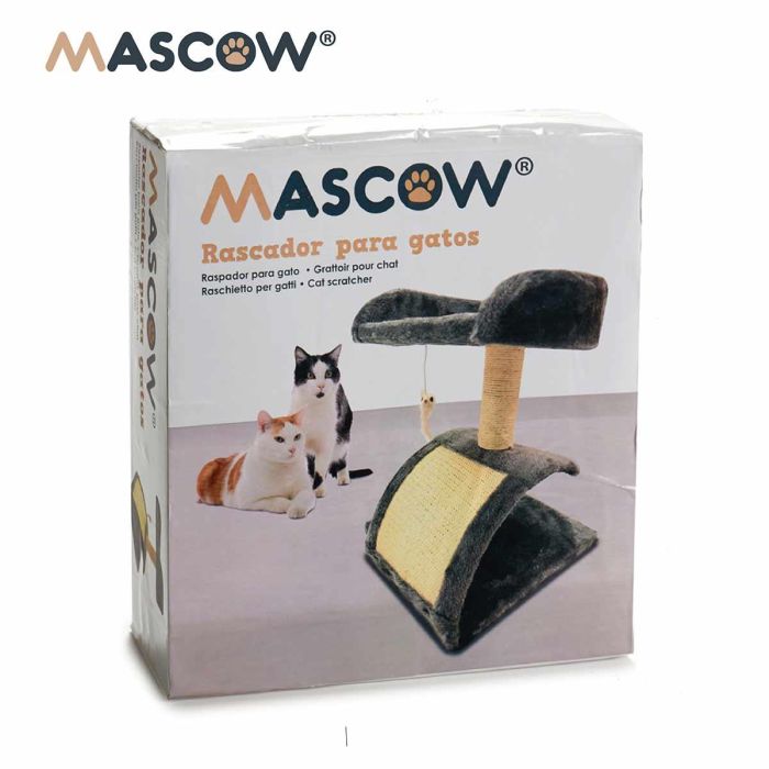 Arbol Para Gatos Gris Mascow 12X34CM (6 Unidades) 3 Arbol Para Gatos Gris Mascow 12X34CM (6 Unidades) 3