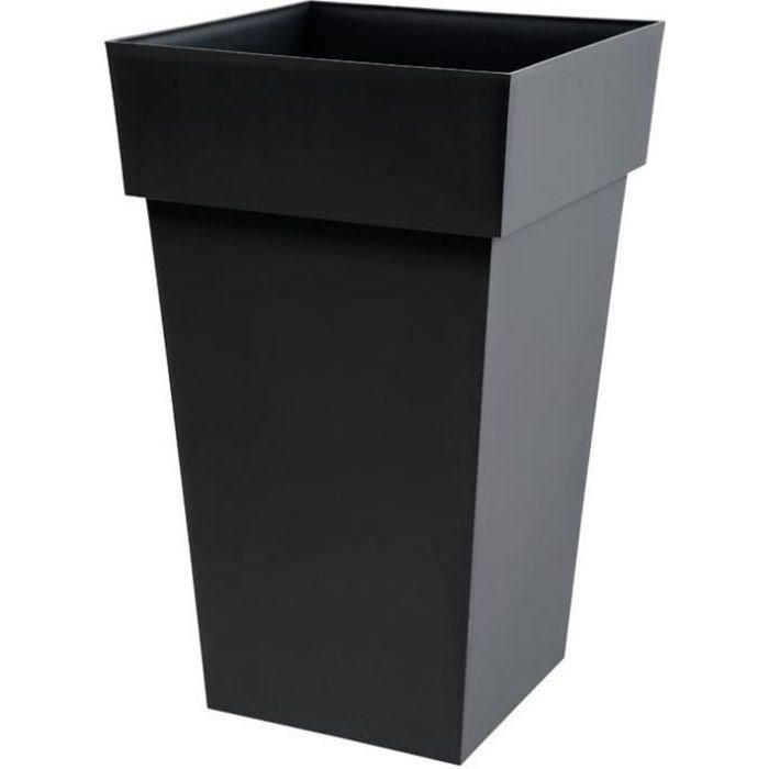 Eda Maceta Cuadrada Toscana Polipropileno 39x39x65cm 62L Antracita 0 Eda Maceta Cuadrada Toscana Polipropileno 39x39x65cm 62L Antracita 0