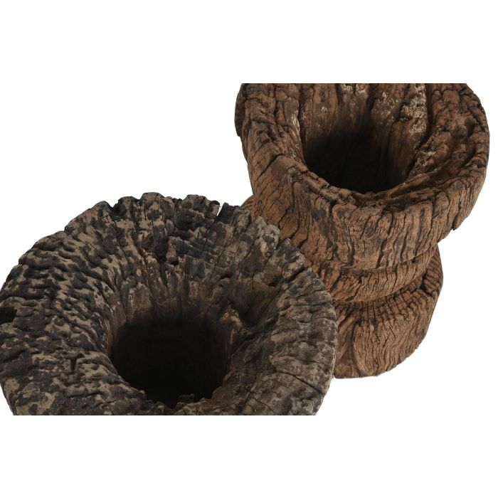 Escultura Item Home DKD Home Decor Marron Oscuro Negro 41 x 51 x 41 cm 2 Escultura Item Home DKD Home Decor Marron Oscuro Negro 41 x 51 x 41 cm 2