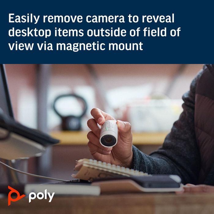 Poly 76U43AA Webcam Studio P5 USB-A Full HD 1080p Enfoque Automático Zoom 4x Obturador Privacidad Micrófono Unidireccional 21 Poly 76U43AA Webcam Studio P5 USB-A Full HD 1080p Enfoque Automático Zoom 4x Obturador Privacidad Micrófono Unidireccional 21
