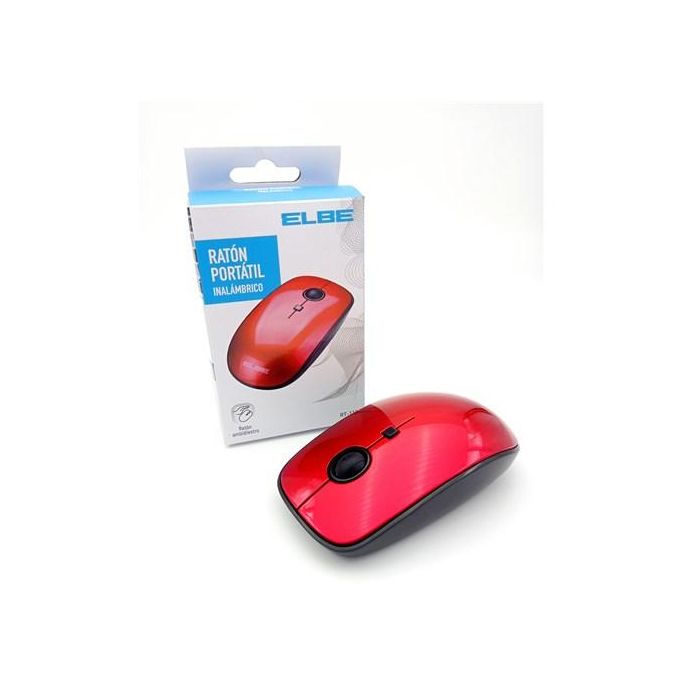 Elbe Ratón Inalámbrico RT-111 Rojo Ambidextro Pilas Incluidas Plug & Play 9 Elbe Ratón Inalámbrico RT-111 Rojo Ambidextro Pilas Incluidas Plug & Play 9