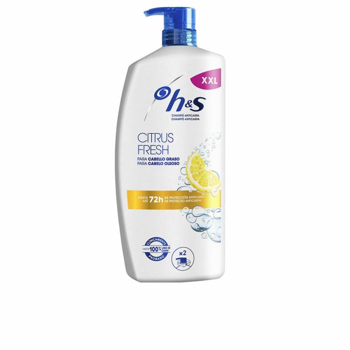 Head & Shoulders Citrus Fresh Champú Anticaspa para Cabellos Grasos con Esencia de Limón 1000 ml